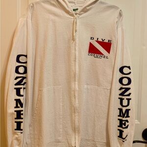 White Cozumel Dive Hoodie